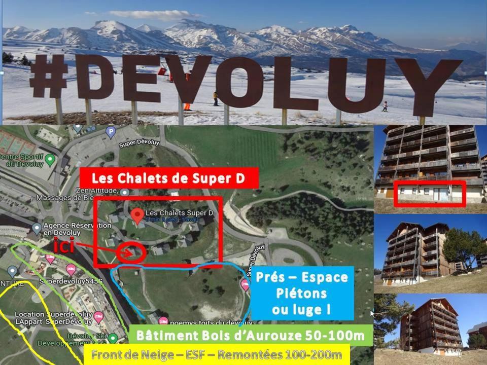 Appartement 8-10 Personnes Superdevoluy Hautes Alpes Rez De Chaussee Vue Panoramique 3 Chambres Le Devoluy Bagian luar foto