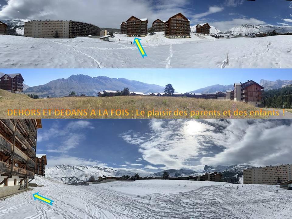 Appartement 8-10 Personnes Superdevoluy Hautes Alpes Rez De Chaussee Vue Panoramique 3 Chambres Le Devoluy Bagian luar foto