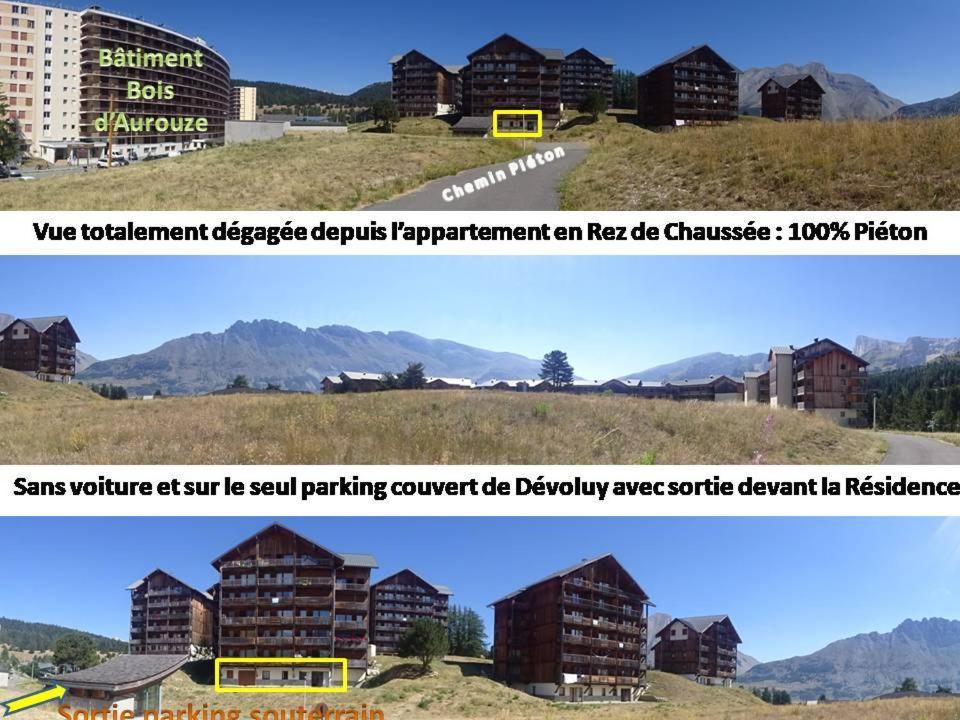 Appartement 8-10 Personnes Superdevoluy Hautes Alpes Rez De Chaussee Vue Panoramique 3 Chambres Le Devoluy Bagian luar foto